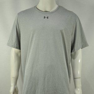 Under Armour Men's T shirt 2XL Loose fit Short Sleeve Silver 025 NWT